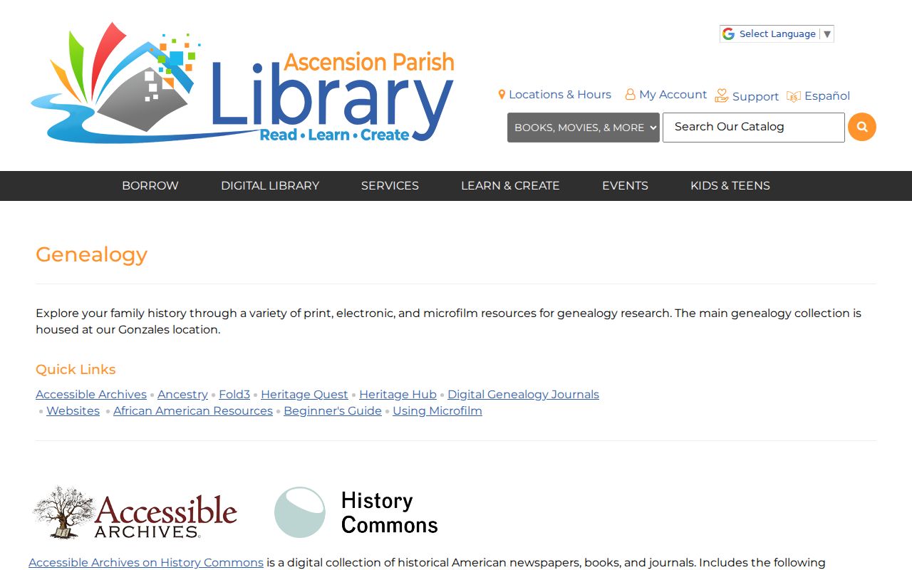 Prairieville city directory library genealogy collection