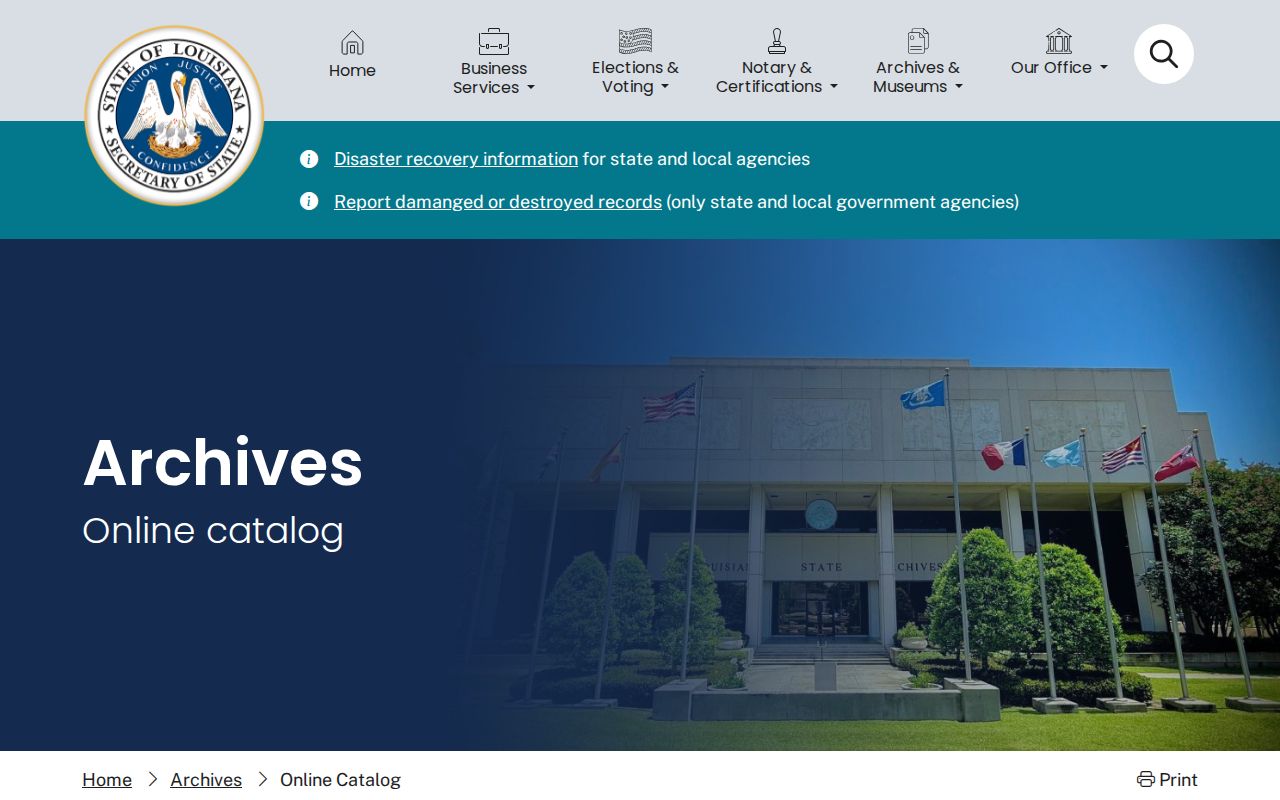 Prairieville city directory Louisiana State Archives catalog