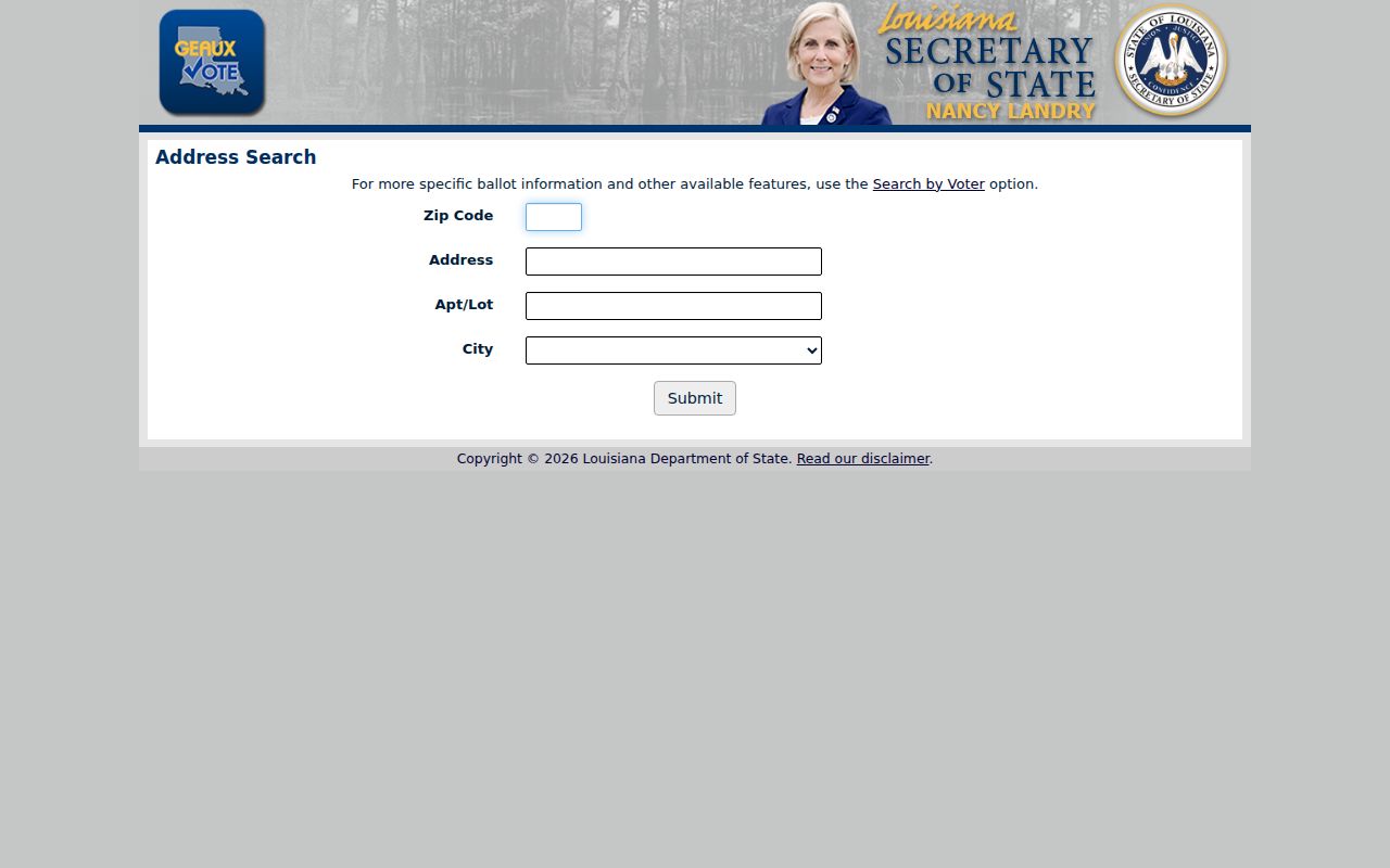Prairieville street directory Louisiana voter address lookup